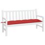 Voir la diapositive 3 : VIDAXL Coussin de banc de jardin rouge 150x50x7 cm tissu oxford