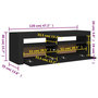 Voir la diapositive 6 : VIDAXL Meuble TV avec lumieres LED noir 120x35x40 cm
