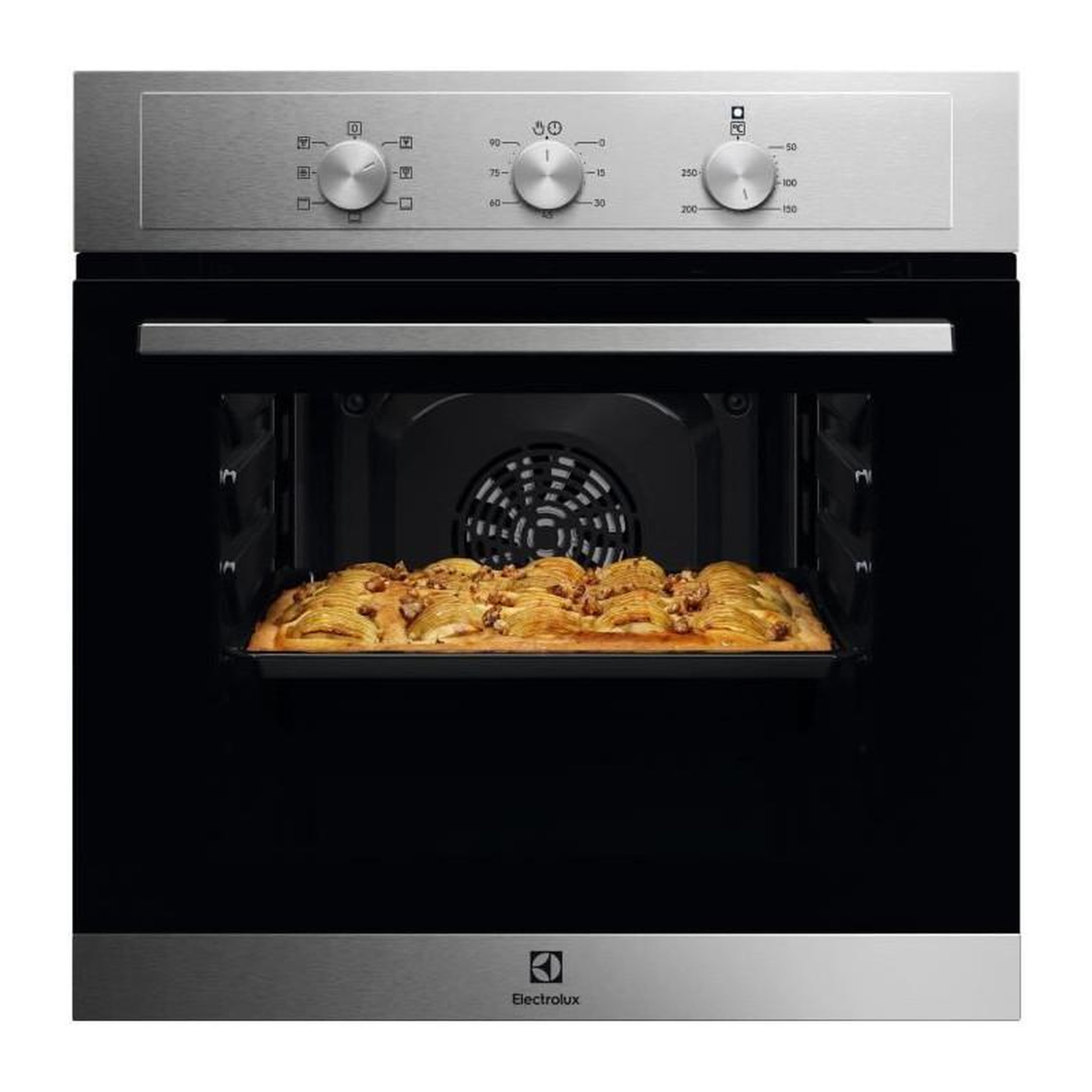 ELECTROLUX Four encastrable multifonction aquaclean - ELECTROLUX - EOH2H00BX - Inox - Anti-trace - Porte ventilée 2 verres - 59 x 59,4 x 5