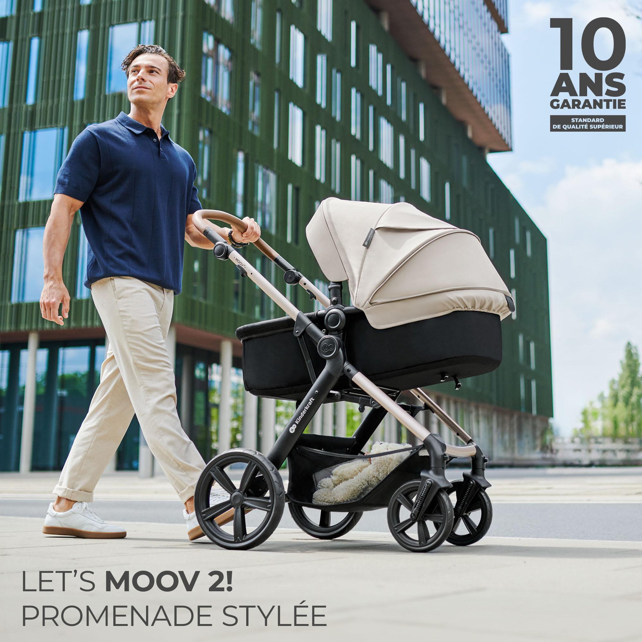 Voir la diapositive 2 : KINDERKRAFT Poussette 4en1 moov 2 pratique et confortable