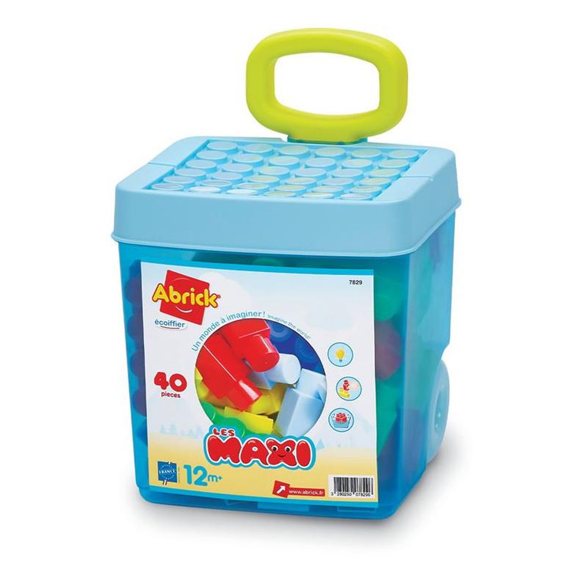 Ecoiffier Jeu de construction Ecoiffier Rolly briques 40 pièces Les Maxi
