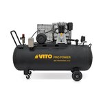 VITO Pro-Power Compresseur d'air à Courroie triphasé 300L 10 Bar 4000W 5.5CV VITO 500L/min.