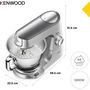 Voir la diapositive 5 : KENWOOD Robot pâtissier KVC85.009SI Titanium Chef Baker