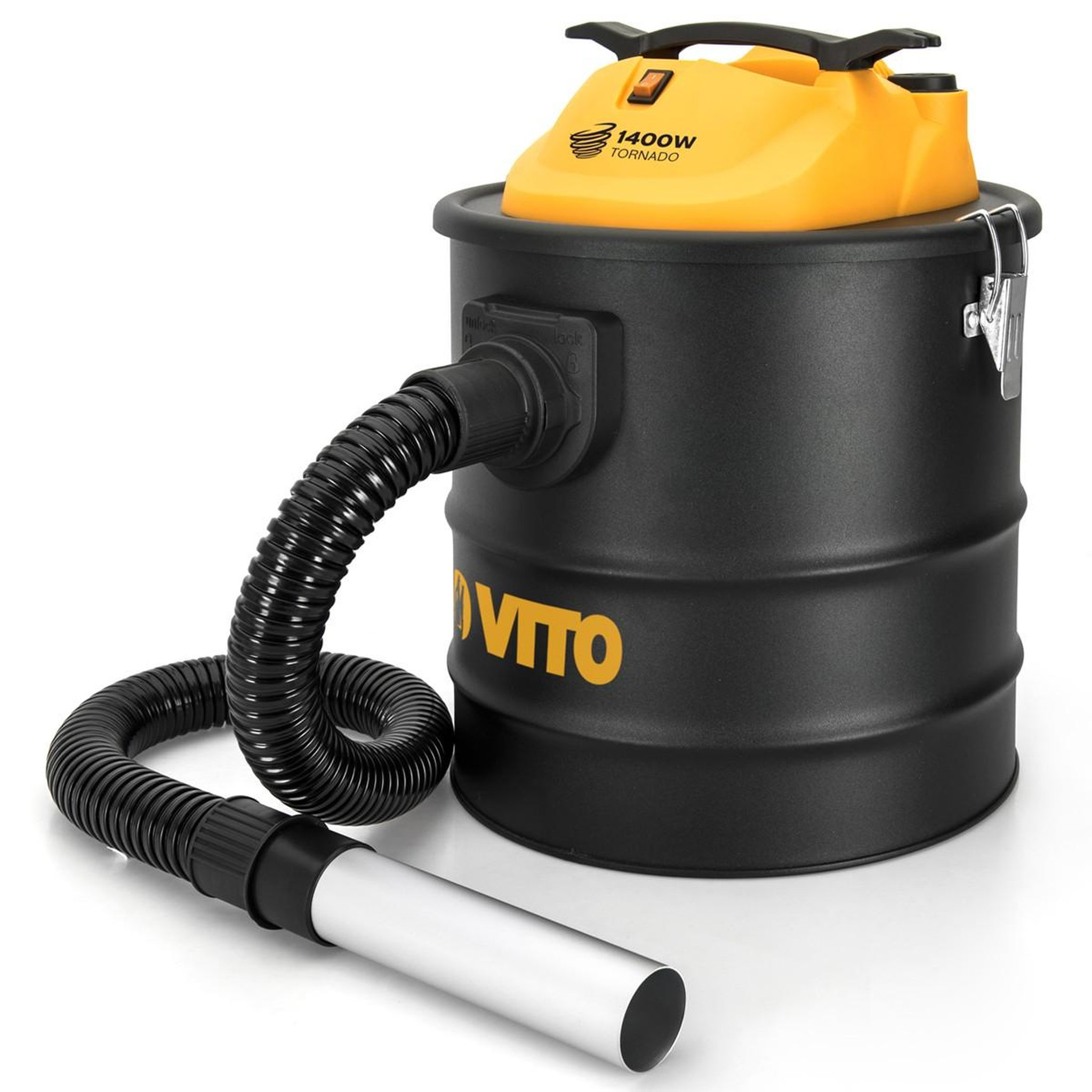 Voir la diapositive 2 : VITO Pro-Power Aspirateur de cendres 1400w 18l + 2 filtres hepa fonction souffleur tornado vito