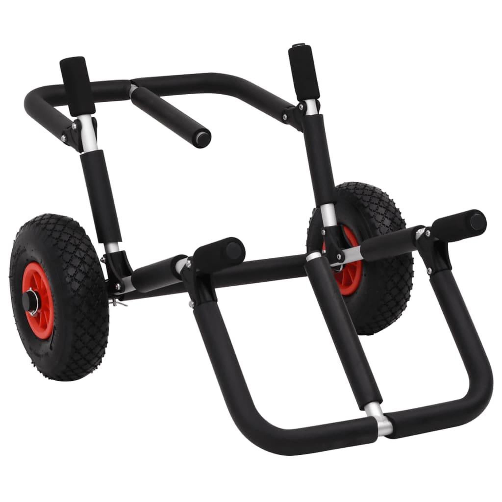 Voir la diapositive 2 : VIDAXL Chariot de SUP pour 2 planches de surf pliable 90 kg aluminium
