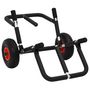 Voir la diapositive 2 : VIDAXL Chariot de SUP pour 2 planches de surf pliable 90 kg aluminium