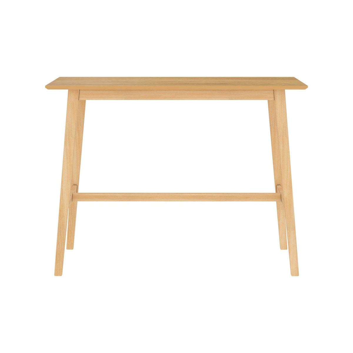 Rendez vous déco Table de bar rectangulaire 4 personnes en bois clair naturel 120 cm - Buvette