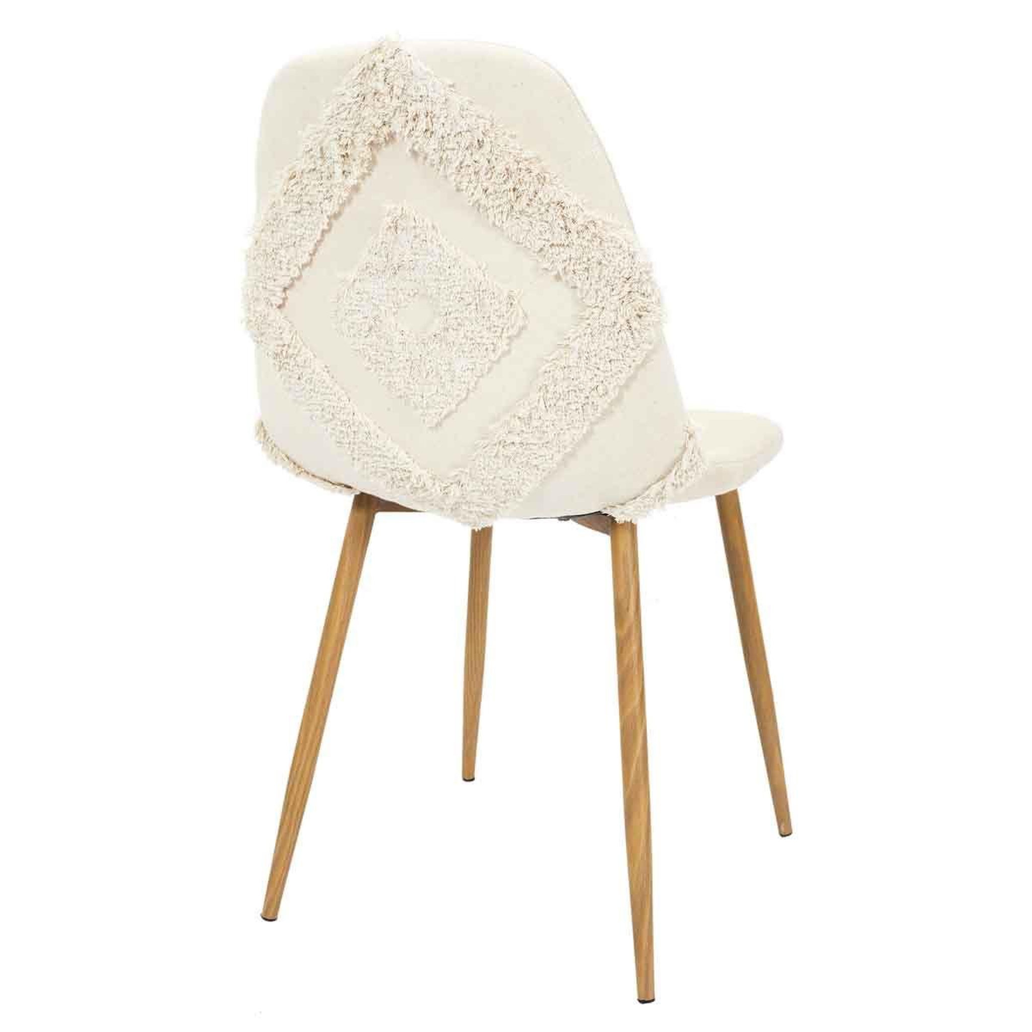 Voir la diapositive 5 : The Home Deco Factory Lot de 4 chaises design  faro  86cm beige