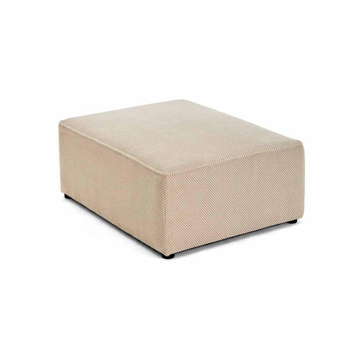 BEST MOBILIER Topaze - pouf - en velours texturé