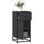 Voir la diapositive 1 : VIDAXL Buffet noir 35,5x35x76 cm bois d'ingenierie et metal