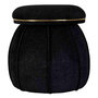 Voir la diapositive 1 : Paris Prix Tabouret Rond Déco  Corin  55cm Noir & Or