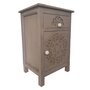 Voir la diapositive 1 : Paris Prix Table de Chevet 1 Tiroir & 1 Porte  Loco  60cm Taupe