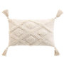 Voir la diapositive 1 : Paris Prix Coussin Déco Tufté à Pompons  Inca  30x50cm Beige