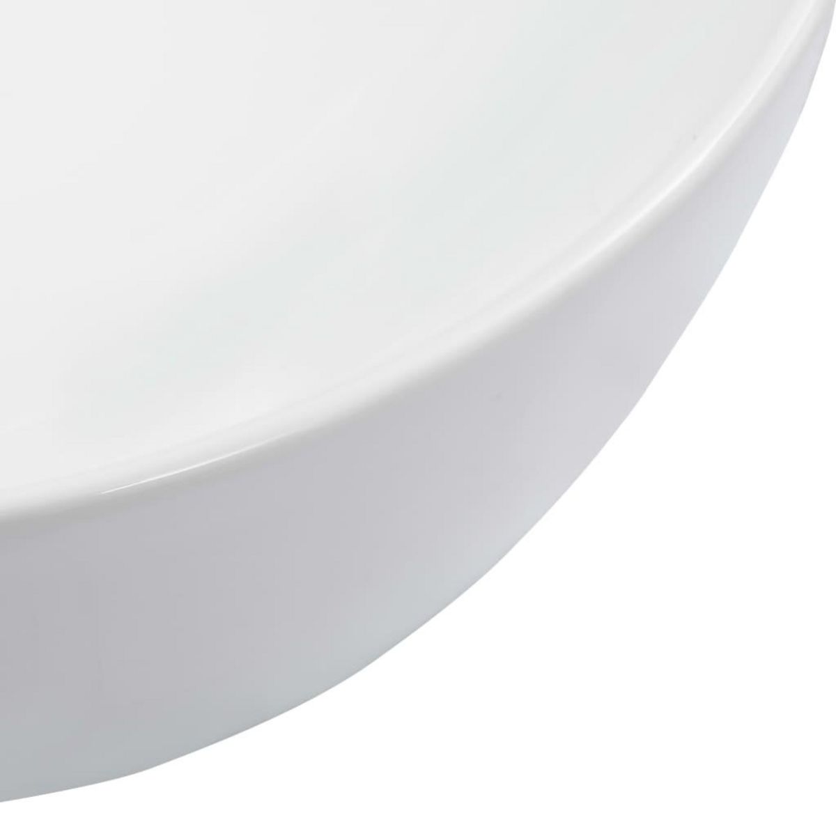 VIDAXL Lavabo 42,5x42,5x14,5 cm Ceramique Blanc