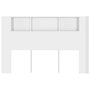 Voir la diapositive 4 : VIDAXL Armoire de tete de lit Blanc brillant 160x18,5x104,5 cm