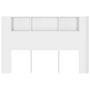 Voir la diapositive 4 : VIDAXL Armoire de tete de lit Blanc brillant 160x18,5x104,5 cm