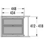 Voir la diapositive 5 : HAILO Poubelle de cuisine tri sélectif 2 bacs encastrable 38L (21+17) Hailo Cargo