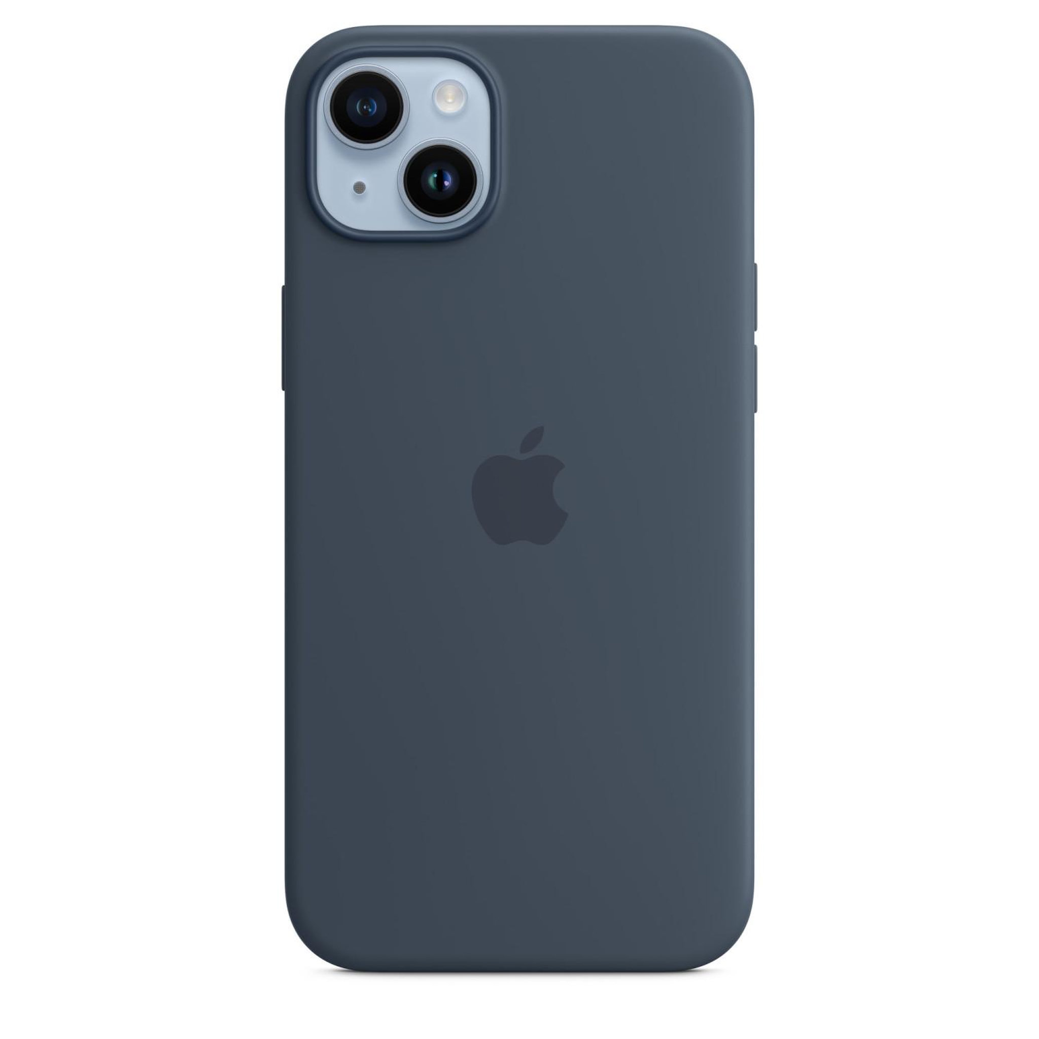 Voir la diapositive 2 : APPLE Coque en silicone avec MagSafe pour Apple iPhone 14 Plus Bleu orage