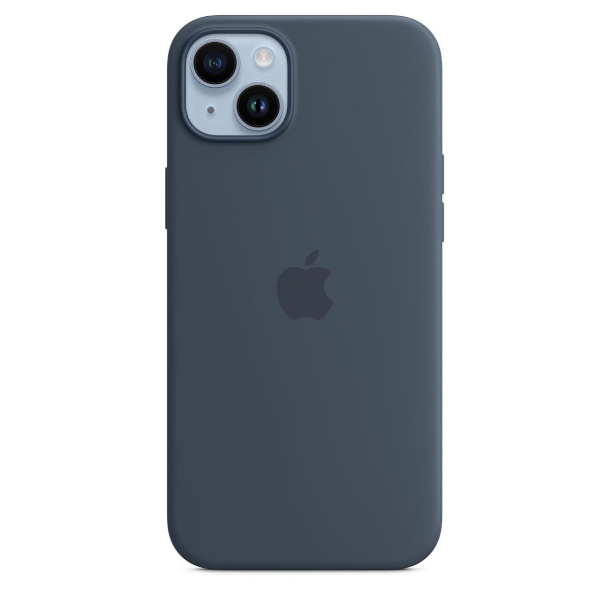 APPLE Coque en silicone avec MagSafe pour Apple iPhone 14 Plus Bleu orage