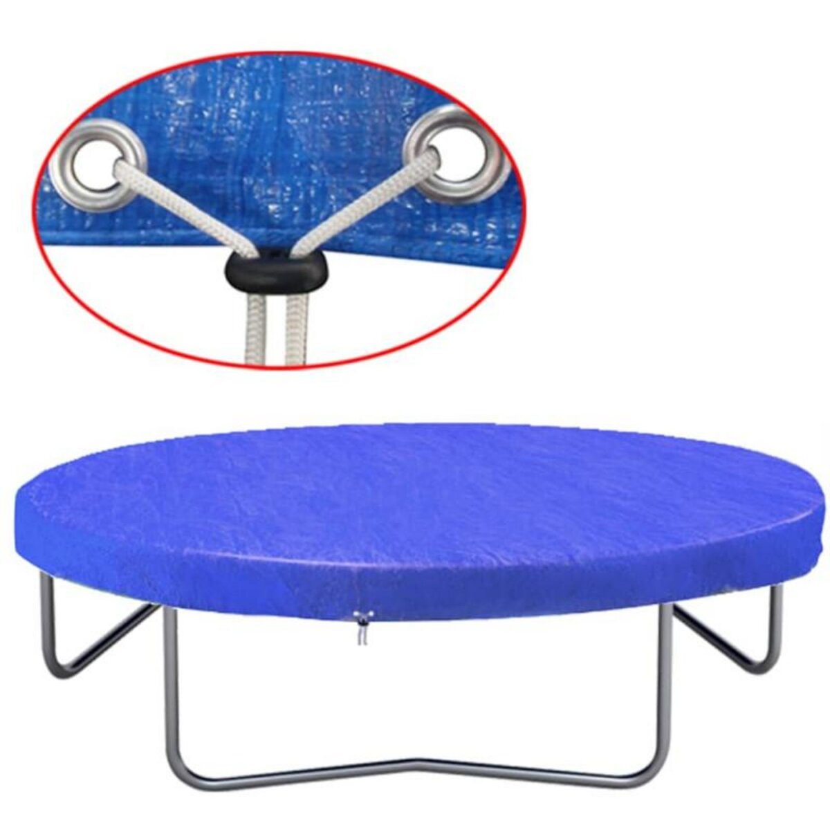 VIDAXL Housse de trampoline PE 360 367 cm 90 g m²