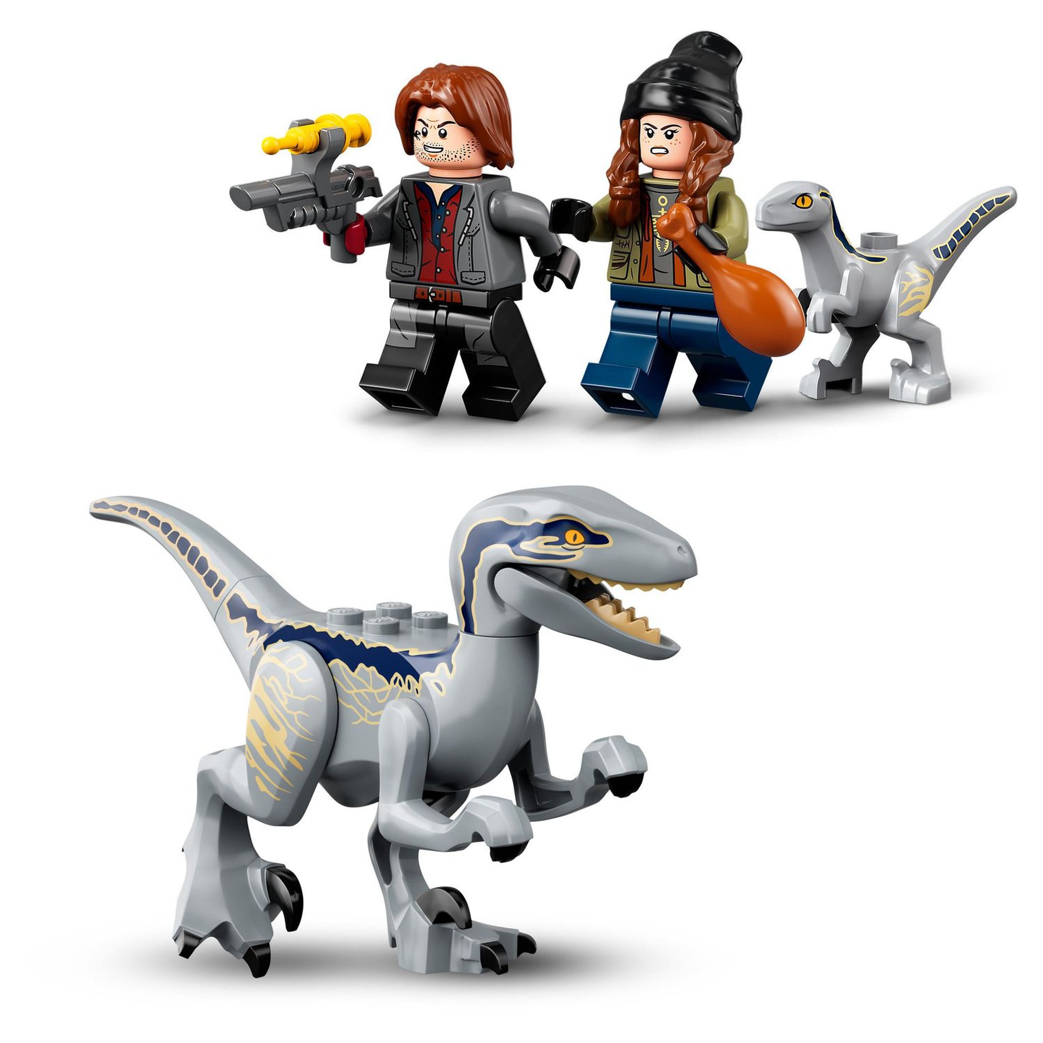 Voir la diapositive 7 : LEGO Jurassic World 76946 La Capture des Vélociraptors Beta et Blue