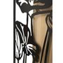 Voir la diapositive 4 : Paris Prix Décoration Murale Encadrée  Lotus  90cm Noir & Naturel