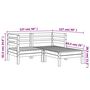 Voir la diapositive 6 : VIDAXL Canape de jardin 2 places et repose-pied bois pin massif