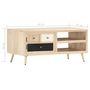 Voir la diapositive 6 : VIDAXL Table basse 90x45x40 cm Bois de manguier massif