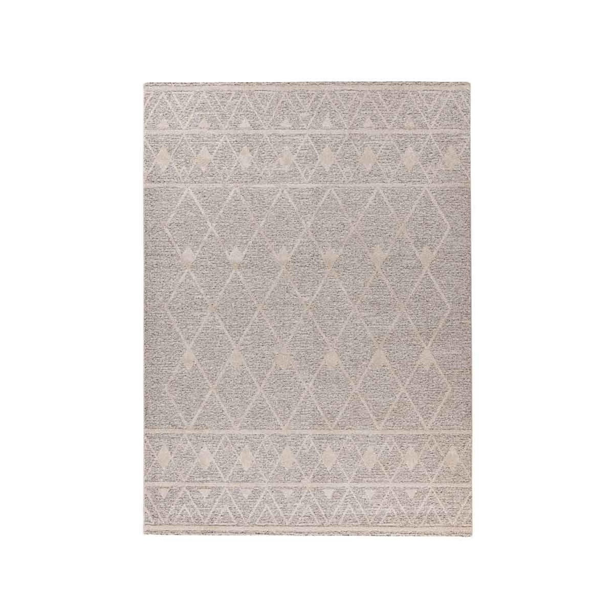 Paris Prix Tapis Tissé Géométrique  Rhombus  Beige & Marron