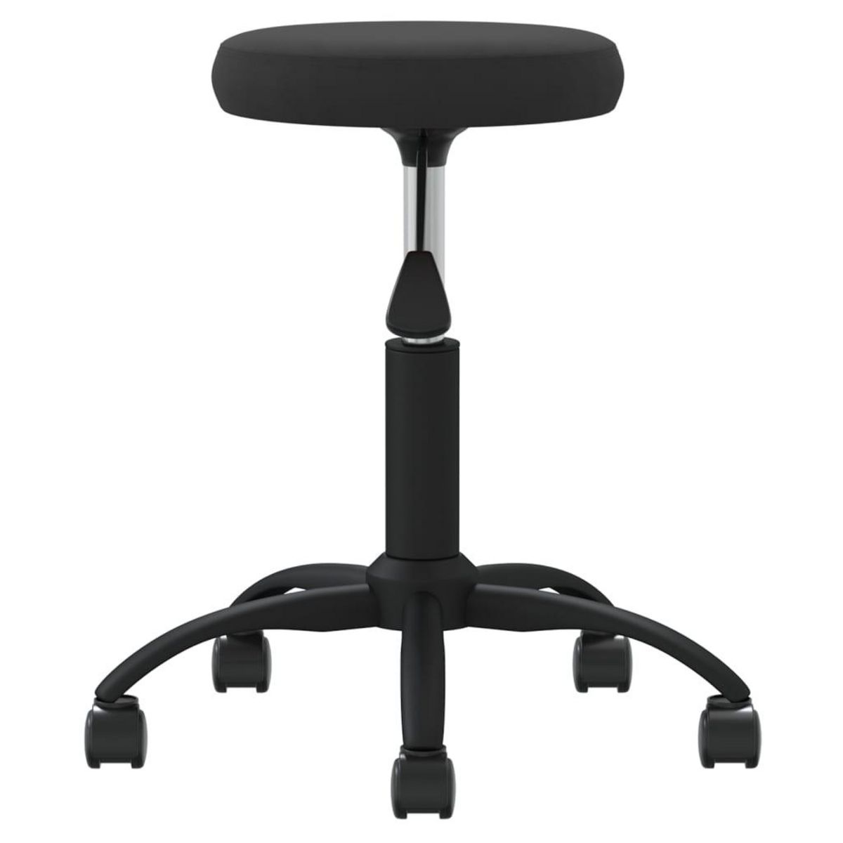 VIDAXL Chaise pivotante de bureau Noir Velours