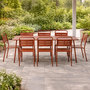 Voir la diapositive 6 : CONCEPT USINE Ensemble table de jardin 160 cm et 6 chaises terracotta BERGAME