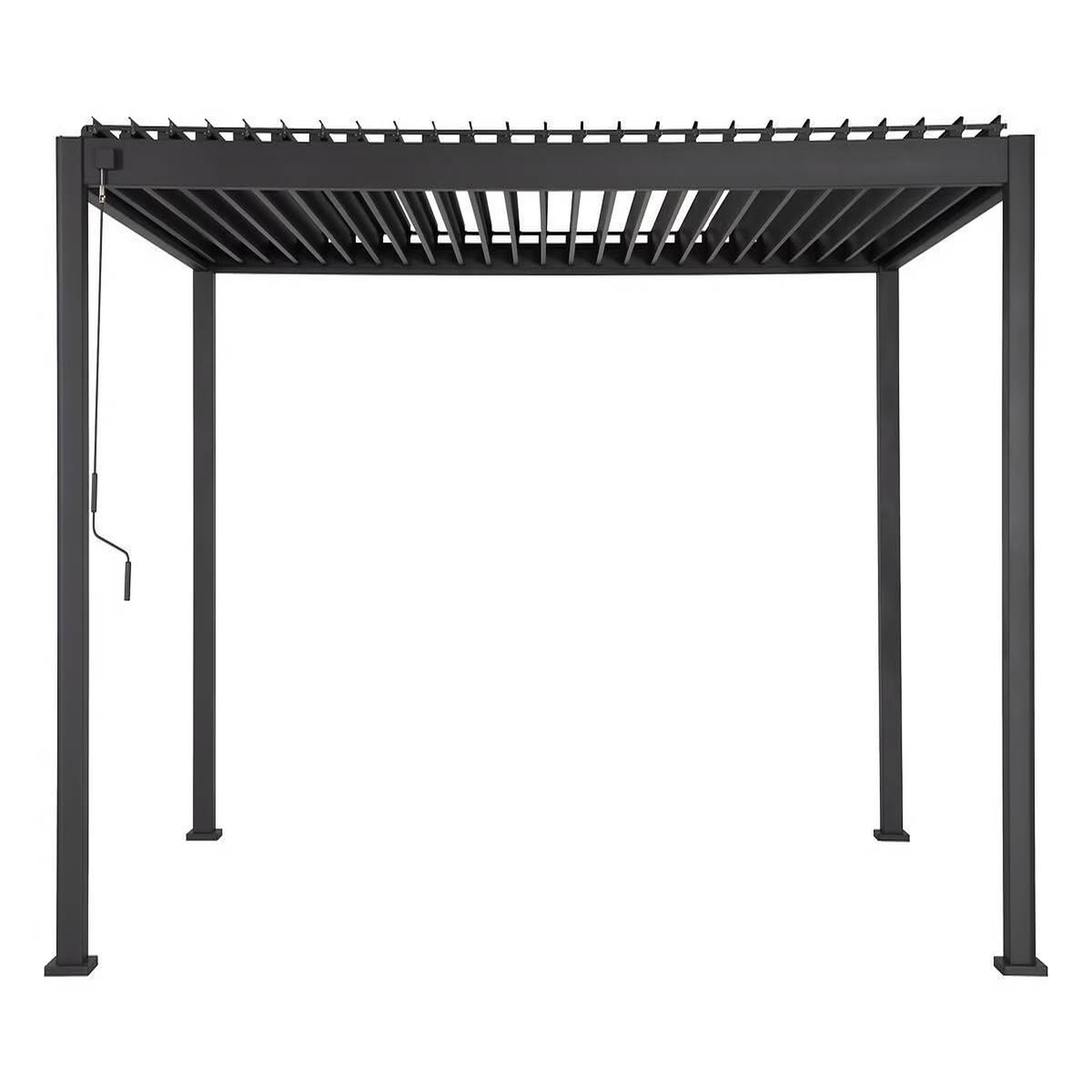 HESPERIDE Pergola bioclimatique evora graphite 4 x 3 m - hespéride