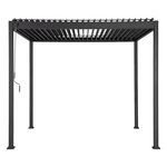 HESPERIDE Pergola bioclimatique Evora Graphite - 4 x 3 m - Hespéride
