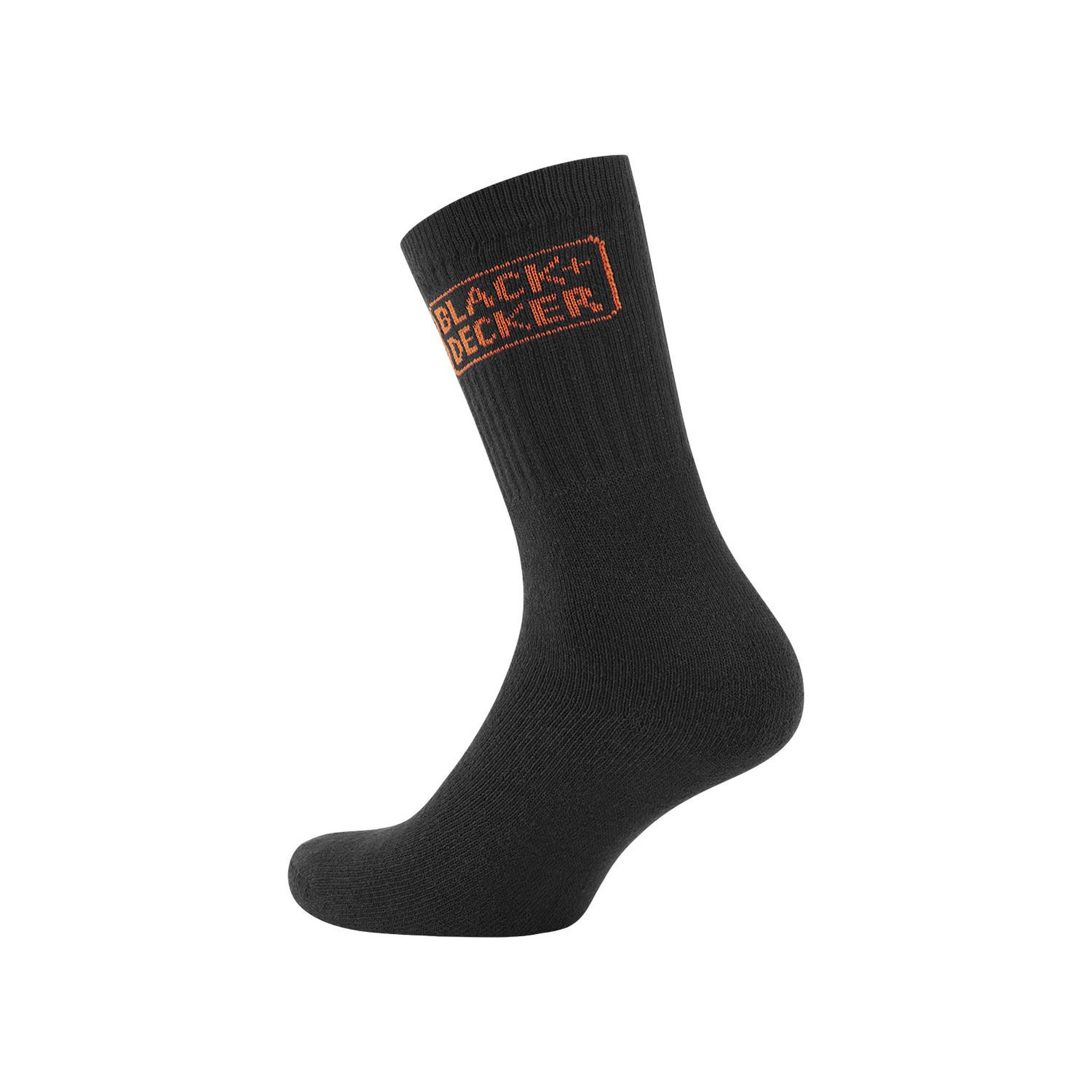 Voir la diapositive 3 : Black et Decker Lot de 12 paires de chaussettes haute de travail tekl