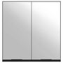 Voir la diapositive 6 : VIDAXL Armoire à miroir de salle de bain noir bois d'ingénierie