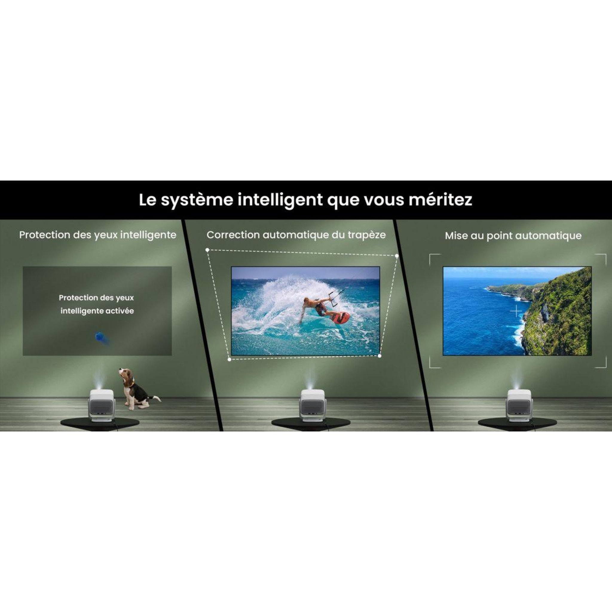 Voir la diapositive 3 : JMGO Vidéoprojecteur home cinéma n1s se