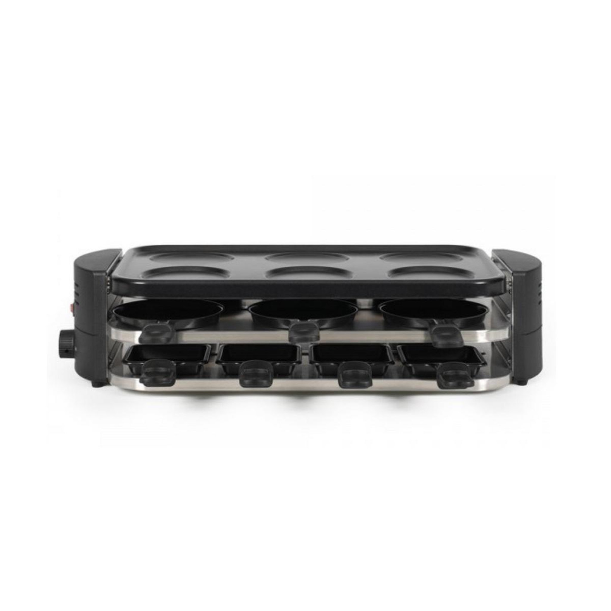 Voir la diapositive 2 : LIVOO Appareil à raclette 8 personnes 1600w noir - doc337