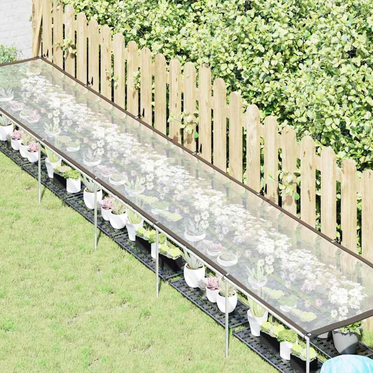 VIDAXL Housse de protection plantes avec œillets 1x6 m polyethylene