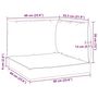 Voir la diapositive 6 : VIDAXL Coussins de palette lot de 3 gris tissu oxford