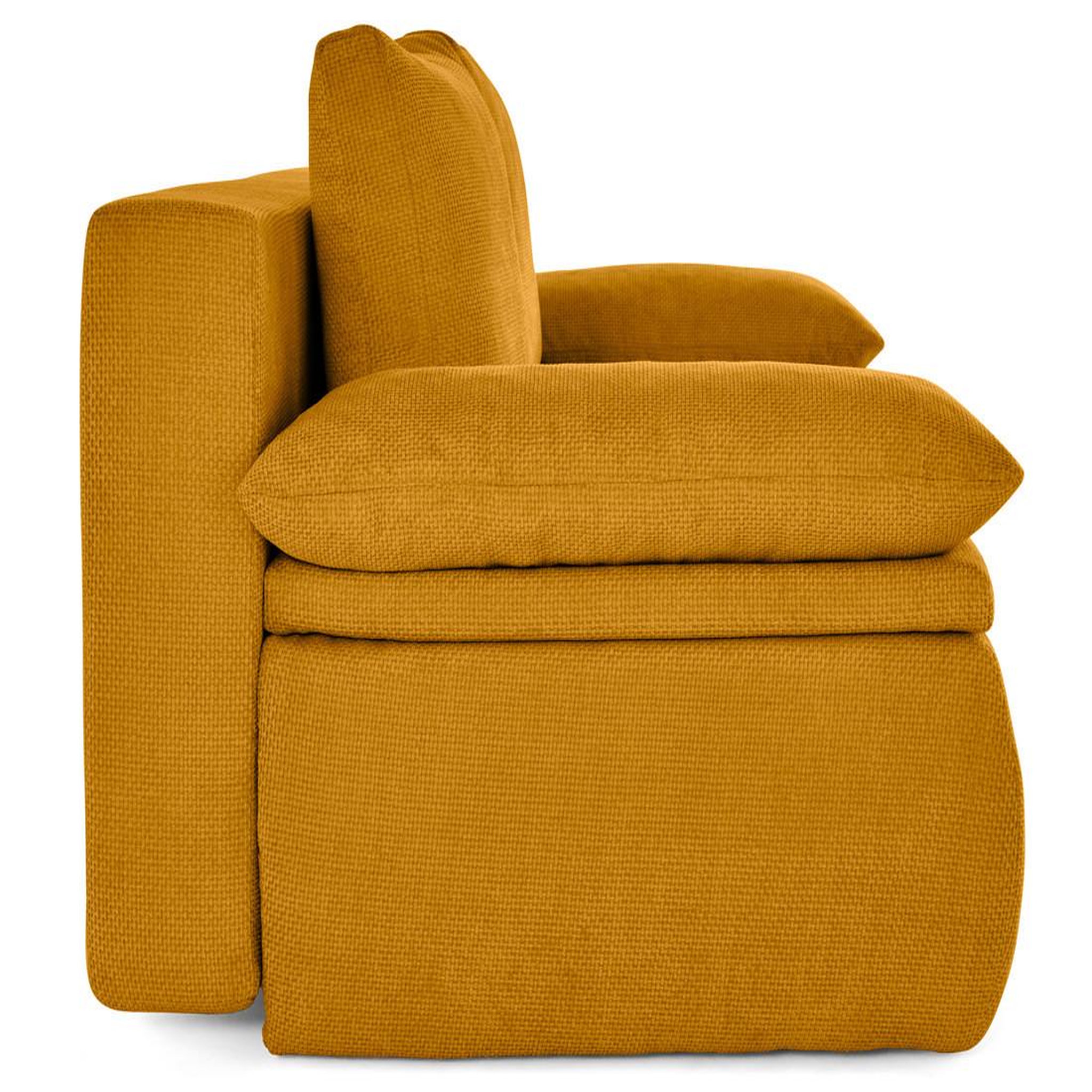 Voir la diapositive 6 : BEST MOBILIER Kurt - canapé 3 places convertible avec coffre en velours texturé