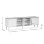 Voir la diapositive 6 : VS VENTA-STOCK Meuble Tv Desi 2 portes couleur Blanc