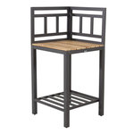 Paris Prix Meuble d'Angle Cuisine d'Extérieur  Mexico  127cm Noir