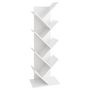 Voir la diapositive 2 : FMD FMD Etagere geometrique sur pied a livres Blanc