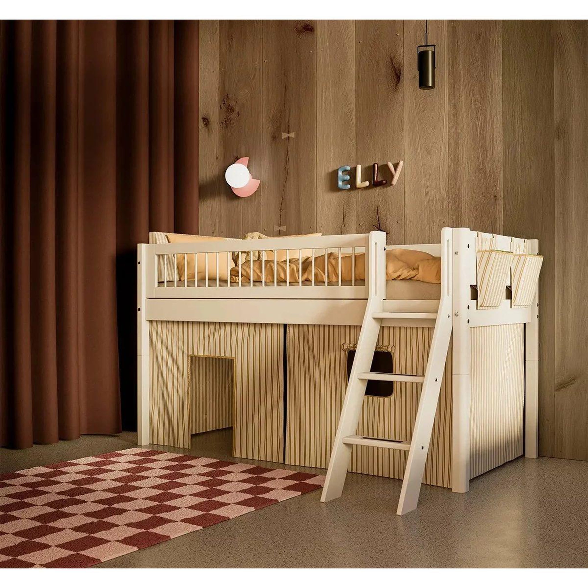 Voir la diapositive 3 : FLEXA Dawn poches de rangement pour lit motif rayures
