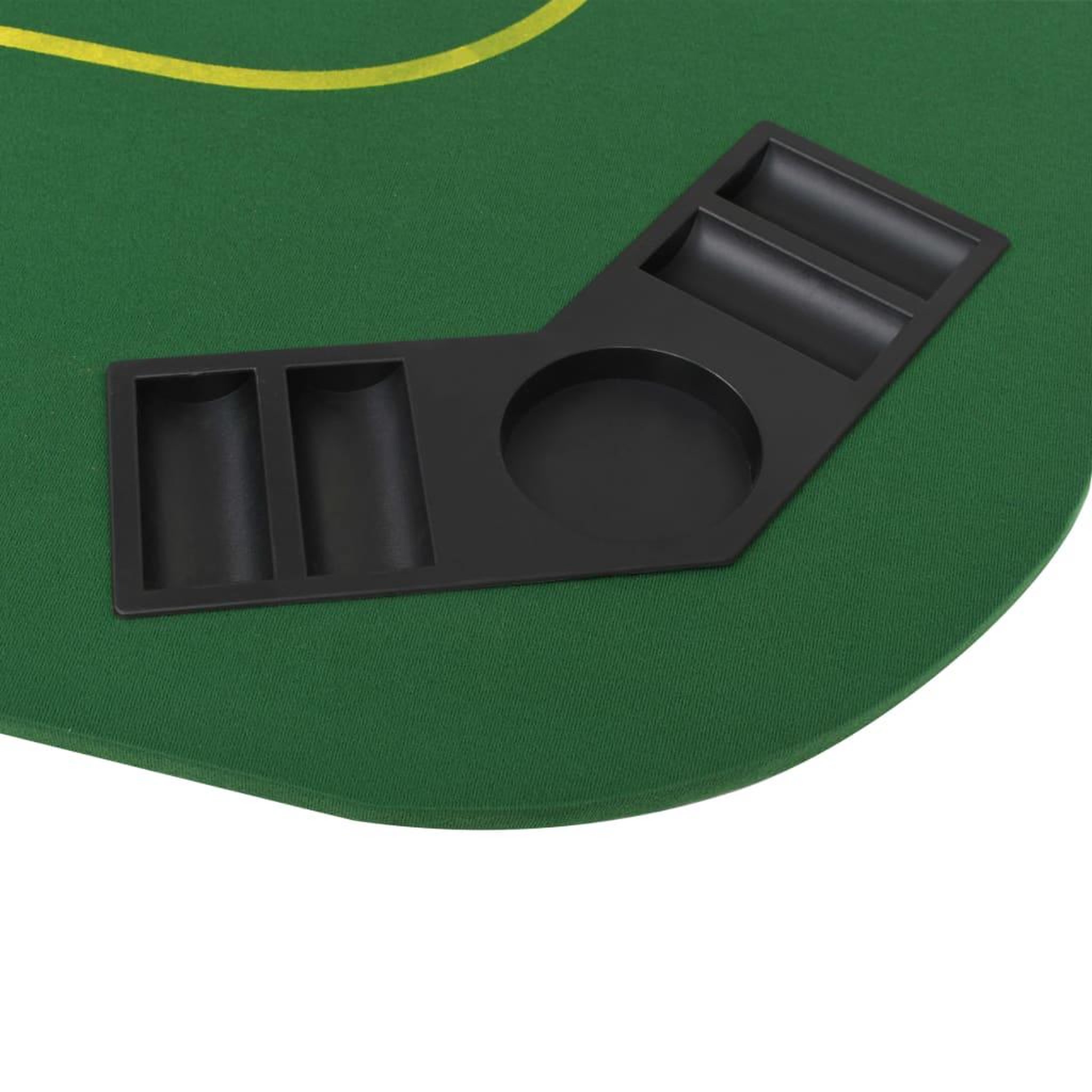 Voir la diapositive 5 : VIDAXL Dessus de table de poker 8 joueurs 4 plis rectangulaire Vert