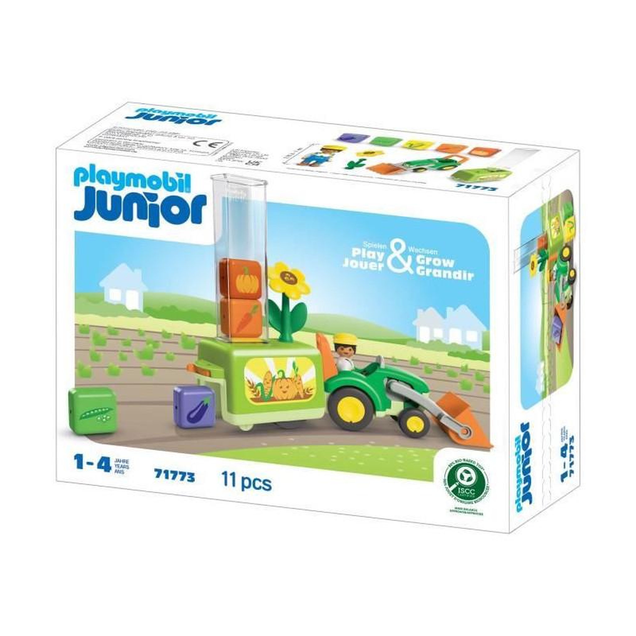 Voir la diapositive 4 : PLAYMOBIL Playmobil 71773 Tracteur avec planteuse, Playmobil junior, 11 pieces, Des 12 mois