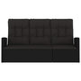 Voir la diapositive 3 : VIDAXL Banc de jardin inclinable et coussins noir 173cm resine tressee