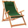 Voir la diapositive 3 : VIDAXL Chaises de plage pliables lot de 2 vert tissu