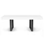 Voir la diapositive 3 : ID MARKET Table à manger rectangle PHOENIX 8 personnes bois blanc 200 cm
