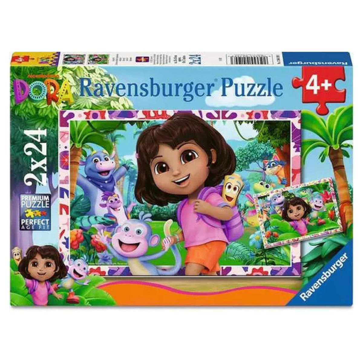 RAVENSBURGER Puzzle 2 x 24 pieces - L univers de Dora l exploratrice